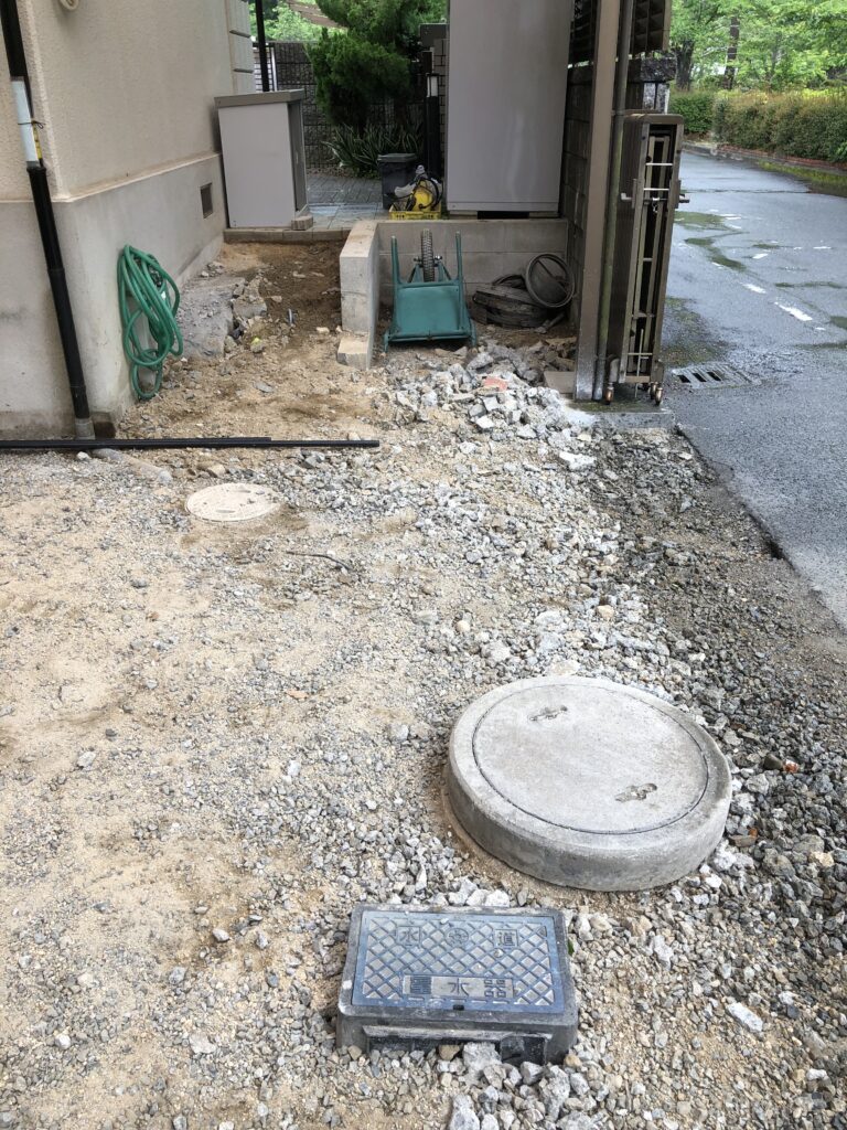 浄化槽　大工事